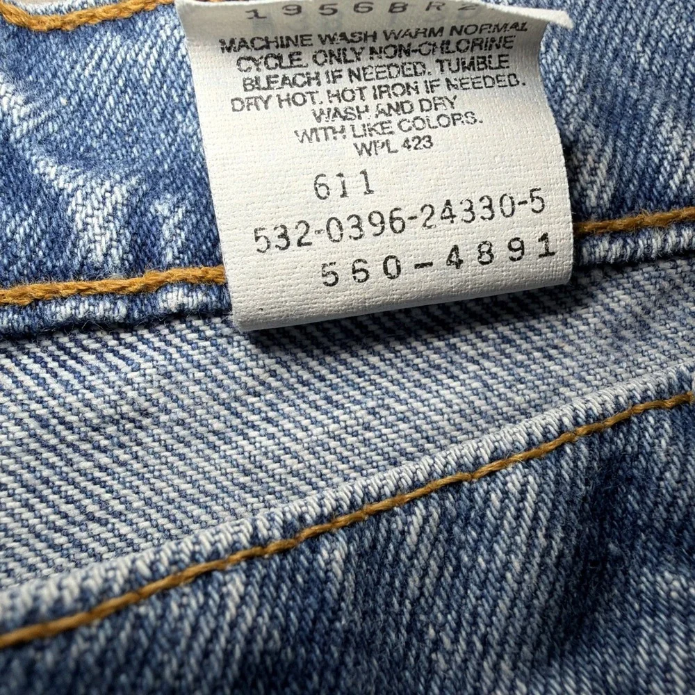 Vtg 90s Levi's 560‎ Loose Fit Tapered Leg Jeans Men 38x30 Blue Made in USA